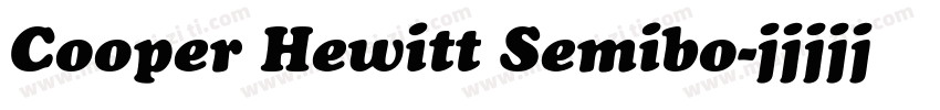 Cooper Hewitt Semibo字体转换